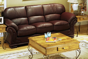 Leather Craft Rome Stationary Sofa